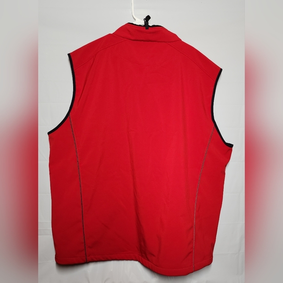 Clique Stallion Sleeveless Full Zip Vest Red 5XL Pockets - Picture 10 of 12
